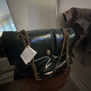 Kurt Geiger Black Bag with Gold Chain